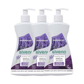 Siveno 3x300 ml Lavanta Yağlı Doğal Sıvı Sabun