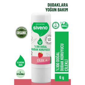 Siveno 6 gr Çilek Doğal Dudak Koruyucu