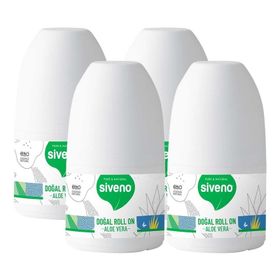 Siveno Doğal Ferahlatıcı Aloe Vera 4x50 ml Kadın Roll-On