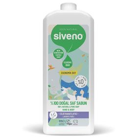 Siveno Doğal Sıvı Kastil 1000 ml Lavanta Yağlı Yoğun Nemlendirici Arındırıcı Bitkisel Vegan Sabun