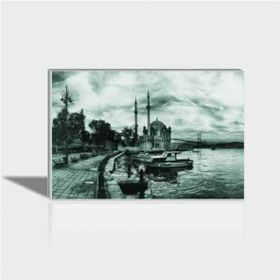Siyah Beyaz Ortaköy 60x90 Kanvas Tablo