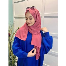 Siyane 00737 Gül Kurusu Scarf Medine İpeği Şal