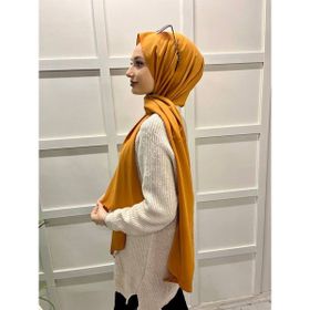 Siyane 00737 Hardal Scarf Medine İpeği Şal