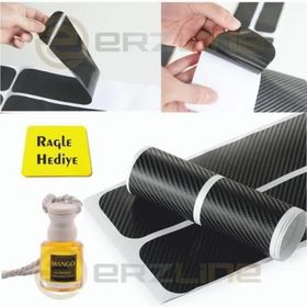 Size Özel 4 Adet Karbon Kapı Eşiği Sticker