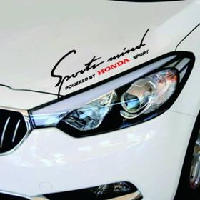 Size Özel Sports Mind Far Üstü Oto Sticker