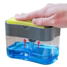 Sizin Sepetiniz Pompalı Sünger Hazneli 380 ml Sıvı Sabunluk