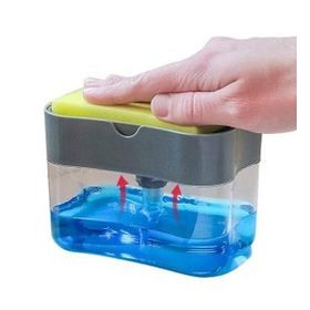 Sizin Sepetiniz Pompalı Sünger Hazneli 380 ml Sıvı Sabunluk