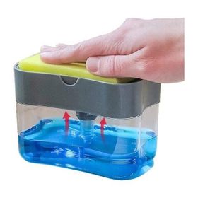 Sizin Sepetiniz Pompalı Sünger Hazneli 380 ml Sıvı Sabunluk