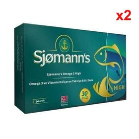 Sjomann’s High Omega 3 Vitamin D3 2x30 Çiğnenebilir Tablet