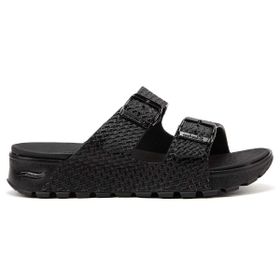 Skechers 111378 BBK Arch Fit Footsteps Kadın Siyah Günlük Stil Terlik