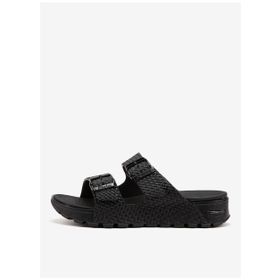 Skechers 111378 BBK Arch Fit Footsteps Kadın Siyah Günlük Stil Terlik