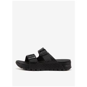 Skechers 111378 BBK Arch Fit Footsteps Kadın Siyah Günlük Stil Terlik