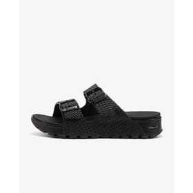 Skechers 111378 BBK Arch Fit Footsteps Kadın Siyah Günlük Stil Terlik