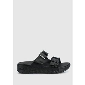 Skechers 111378 BBK Arch Fit Footsteps Kadın Siyah Günlük Stil Terlik