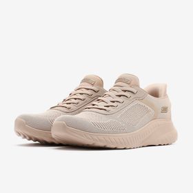 Skechers 117497 NAT Bobs Squad Chaos Current Muse Bej Kadın Spor Ayakkabı
