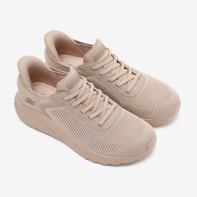 Skechers 117497 NAT Bobs Squad Chaos Current Muse Bej Kadın Spor Ayakkabı