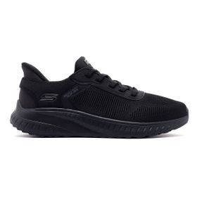 Skechers 118312 BBK Bobs Squad Chaos Solid Step Siyah Erkek Spor Ayakkabı