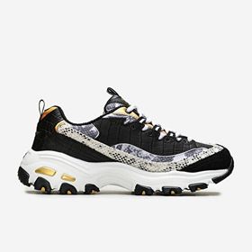 Skechers 11918-BWGD D'lites Runway Ready Siyah Kadın Spor Ayakkabı