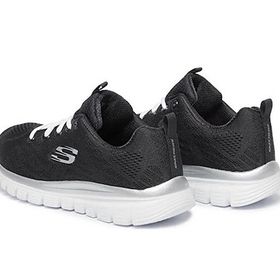 Skechers 12615 BKW Graceful-Get Connected Siyah Kadın Spor Ayakkabı