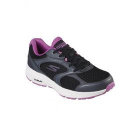 Skechers 128280 BKPR Go Run Consistent Anahita Siyah Mor Kadın Spor Ayakkabı