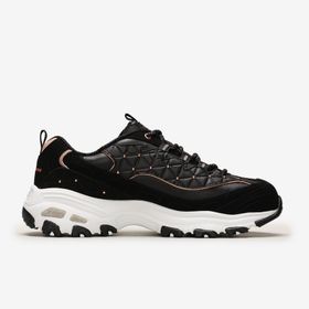 Skechers 13087-BKRG D'lites - Glamour Feels Siyah Kadın Spor Ayakkabı