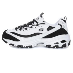 Skechers 13148 WBK Siyah Beyaz D'Lites-March Forward Kadın Spor Ayakkabı