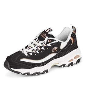 Skechers 13154 BKRG Siyah D'Lites-Devoted Fan Kadın Spor Ayakkabı
