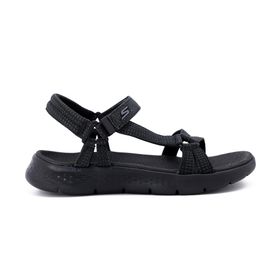 Skechers 141451 BBK Go Walk Flex Sandal Sublime Siyah Kadın Sandalet