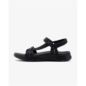 Skechers 141451 BBK Go Walk Flex Sandal Sublime Siyah Kadın Sandalet