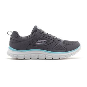 Skechers 150140TK CCAQ Track - Grand Scene Gri Kadın Spor Ayakkabı