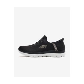 Skechers 150275 BKMT Summits Leopard Chic Siyah Kadın Spor Ayakkabı