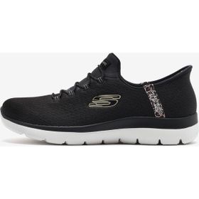 Skechers 150275 BKMT Summits Leopard Chic Siyah Kadın Spor Ayakkabı