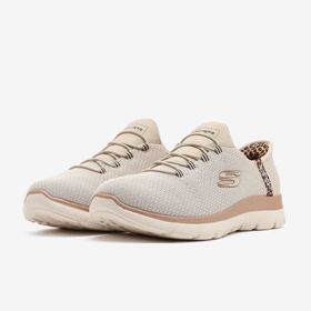 Skechers 150275TK NTMT Summits Leopard Chic Bej Kadın Spor Ayakkabı