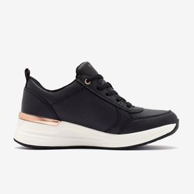 Skechers 177336 BLK Billion 2 - Side Door Siyah Kadın Siyah Spor Ayakkabı