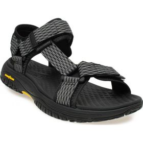 Skechers 204351-M Lomell Rip Tide Siyah Erkek Sandalet