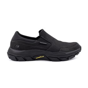 Skechers 204480 BBK Siyah Erkek Deri Spor Ayakkabı