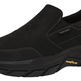 Skechers 204480 BBK Siyah Erkek Deri Spor Ayakkabı