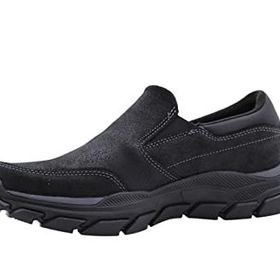 Skechers 204480 BBK Siyah Erkek Deri Spor Ayakkabı