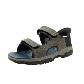 Skechers 205289 CHAR Tresmen Reece Gri Erkek Sandalet
