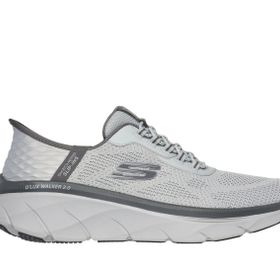 Skechers 232446 GYCC D'lux Walker 2.0 Rezinate Gri Erkek Spor Ayakkabı
