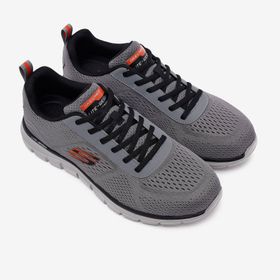 Skechers 232758TK CCOR Track Leshur Gri Erkek Spor Ayakkabı