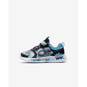 Skechers 302204N BKTQ Dynamight Hero Black Turquoise Siyah Mavi Çocuk Spor Ayakkabı