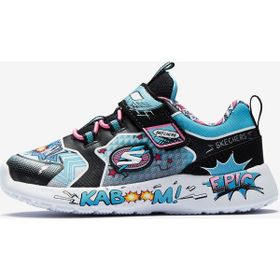 Skechers 302204N BKTQ Dynamight Hero Black Turquoise Siyah Mavi Çocuk Spor Ayakkabı