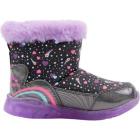 Skechers 302656N-BKLV Galactic Love Mor Siyah Bebek Koşu ve Yürüyüş Ayakkabı