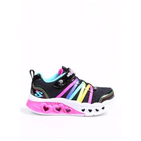 Skechers 303252L BKMT FLUTTER HEART LIGHTS Rainbow Bestie Siyah Kız Çocuk Spor Ayakkabısı