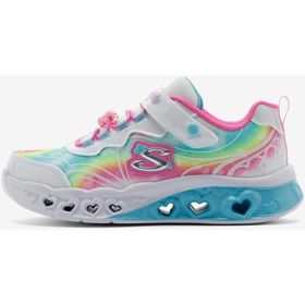 Skechers 303253L WMLT Flutter Heart Lights Groovy Swirl Büyük Beyaz Işıklı Kız Çocuk Spor Ayakkabı