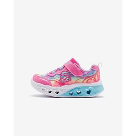 Skechers 303253N HPLV Flutter Heart Lights Groovy Swirl Küçük Pembe Işıklı Kız Çocuk Spor Ayakkabı