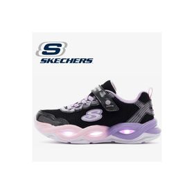 Skechers 303717L BKMT Twisty Glow Büyük Siyah Işıklı Kız Çocuk Spor Ayakkabı
