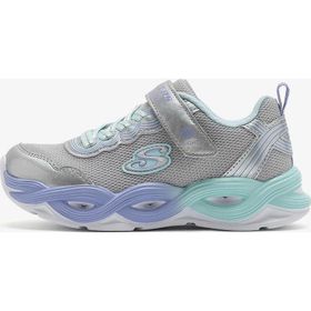 Skechers 303717L SMLT Twisty Glow Gri Kız Çocuk Spor Ayakkabı