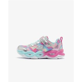 Skechers 303753L SMLT Infinite Heart Lights Color Lovin Gri Gümüş Işıklı Büyük Kız Çocuk Spor Ayakkabı